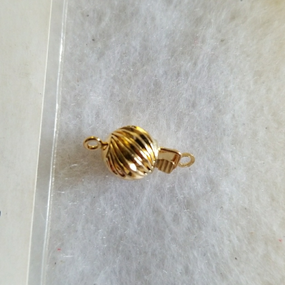 14kt gold BEAD CLASP 7MM